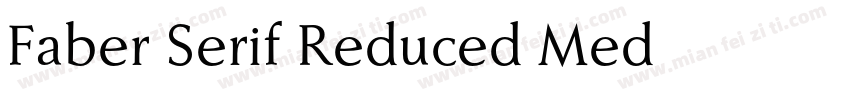 Faber Serif Reduced Med字体转换